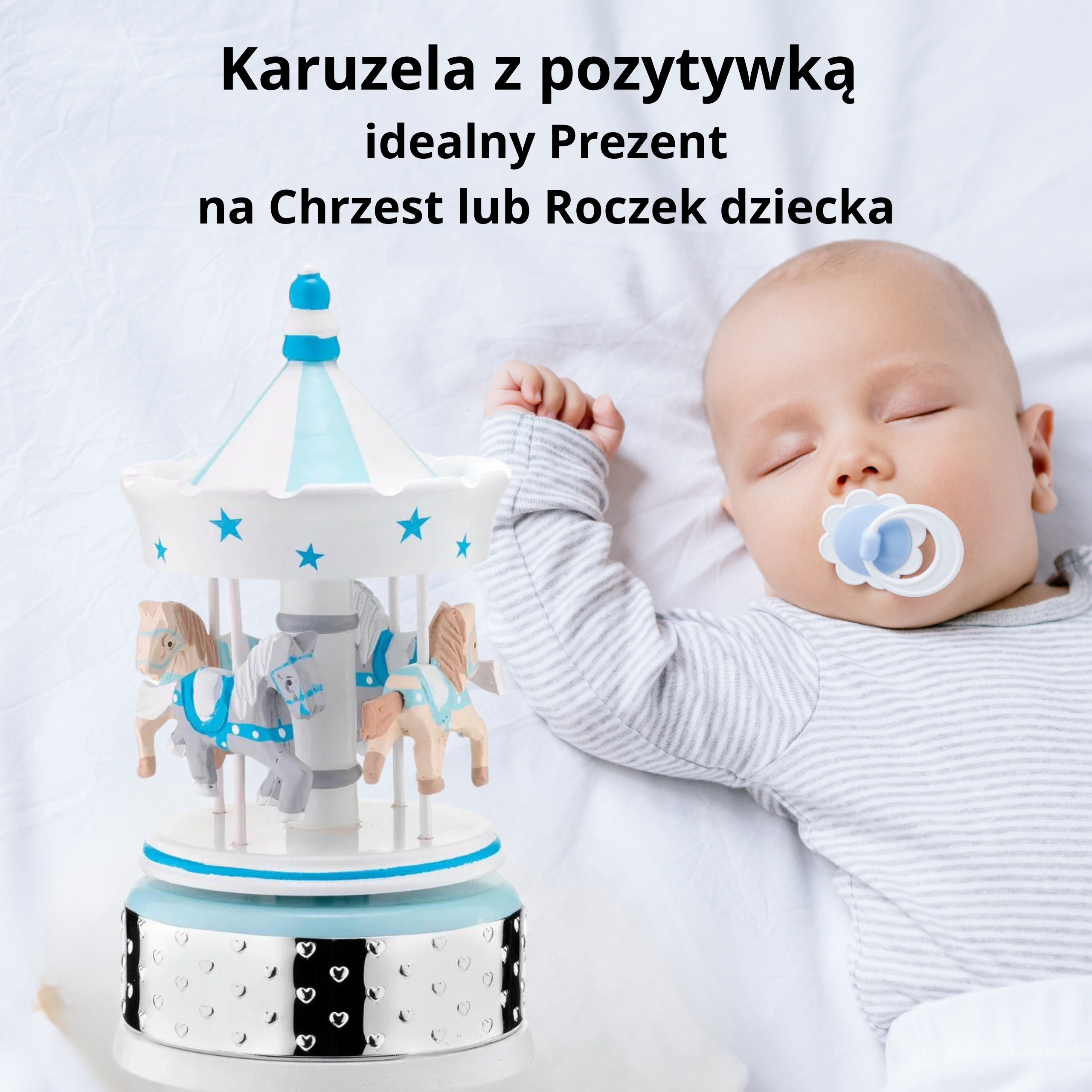 Karuzela z pozytywką – idealny prezent na chrzest lub roczek dziecka